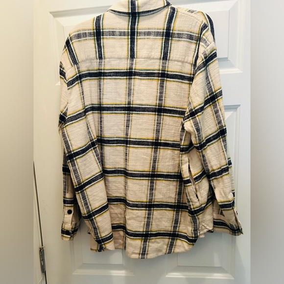 NWOT Madewell Oversized Ex-Boyfriend Shacket in “Caney Plaid” Pattern. - Picture 7 of 16